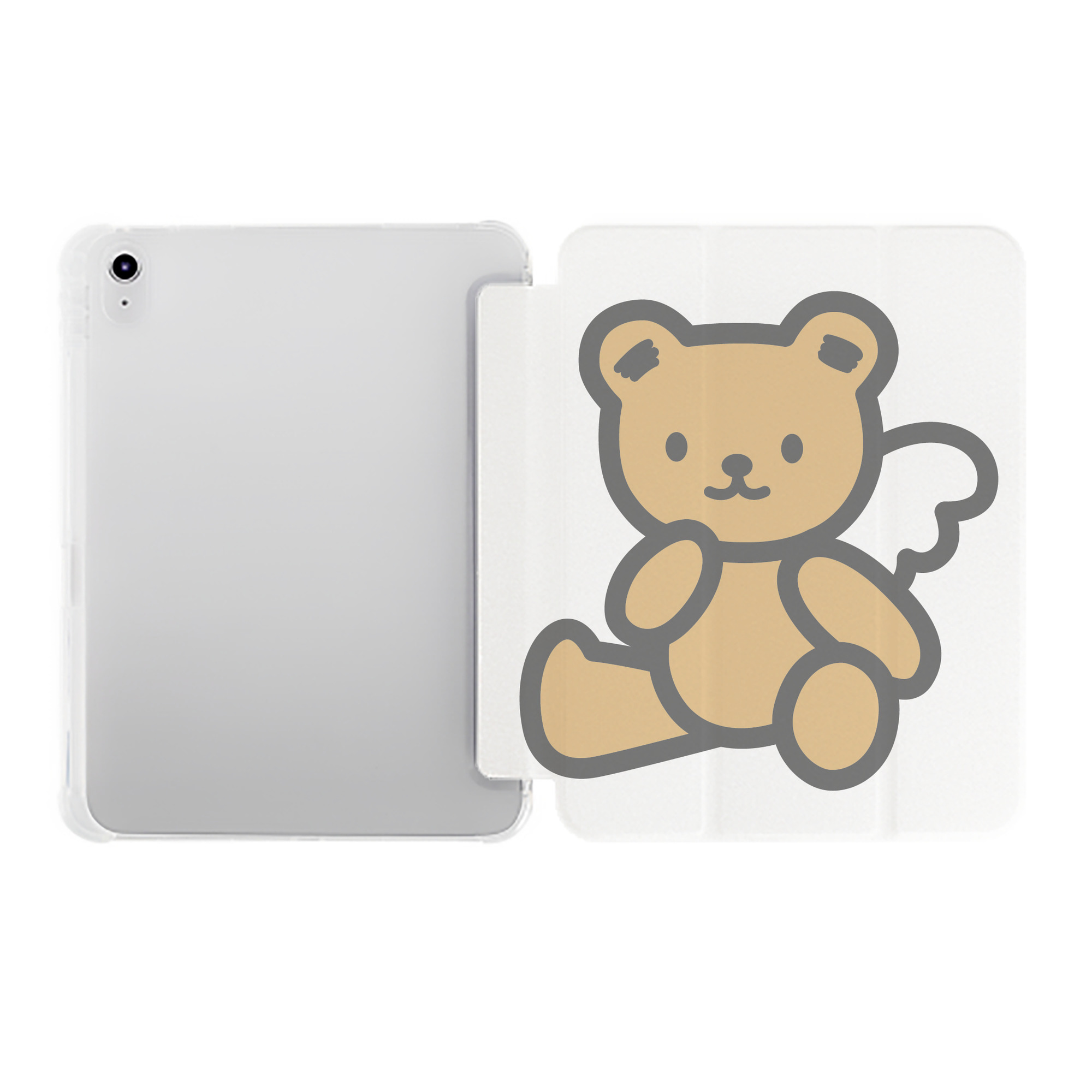（画像用） Hello Kitty ハローキティ IPad ケース ペン収納付き 三つ折りスタンド PUレザー×シリコン 対応機種9.5/10.5/10.9インチ